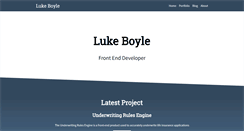 Desktop Screenshot of lukeboyle.com